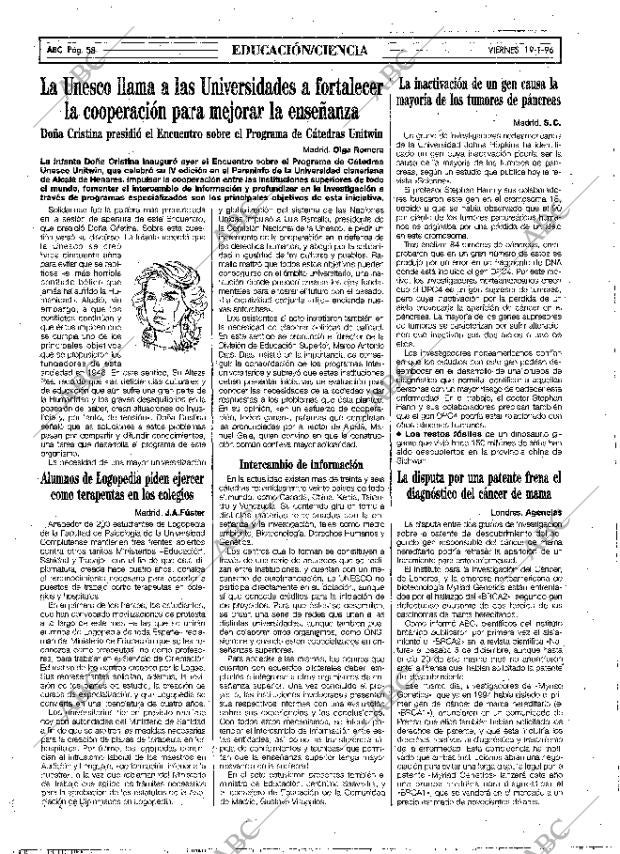 ABC MADRID 19-01-1996 página 58
