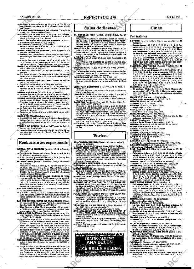ABC MADRID 20-01-1996 página 101