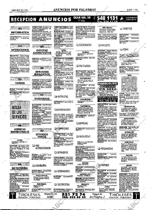 ABC MADRID 20-01-1996 página 113