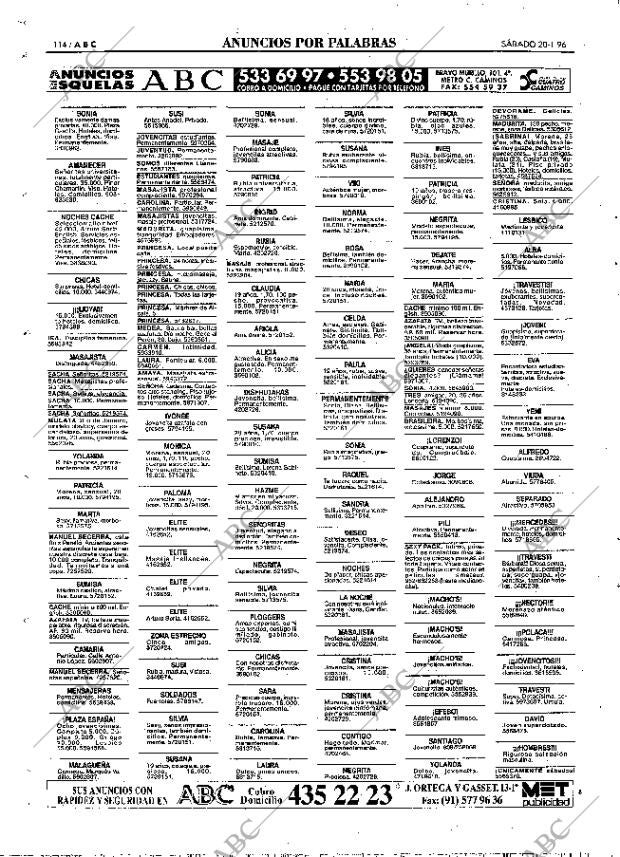 ABC MADRID 20-01-1996 página 114