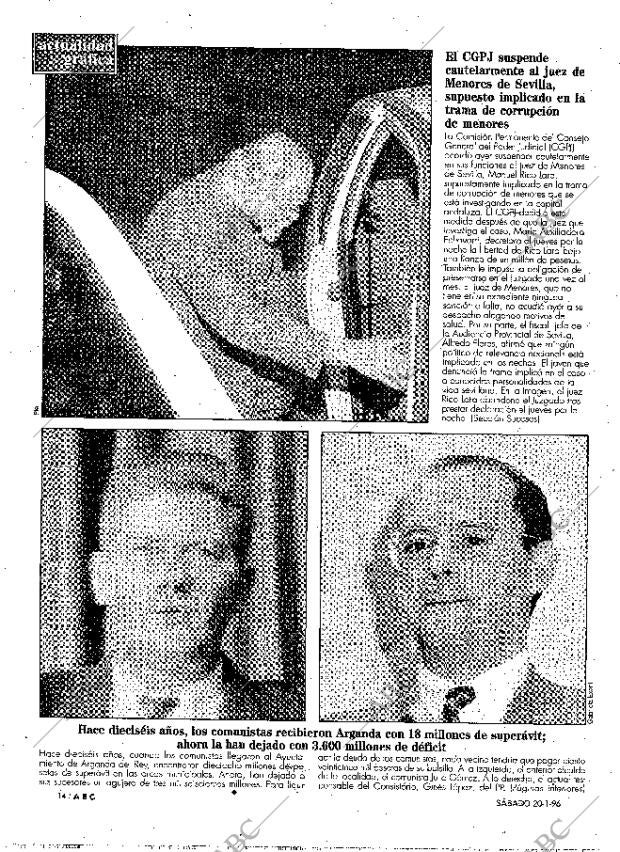 ABC MADRID 20-01-1996 página 14