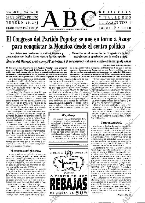 ABC MADRID 20-01-1996 página 19
