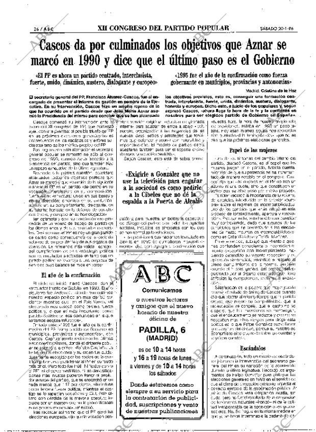 ABC MADRID 20-01-1996 página 26