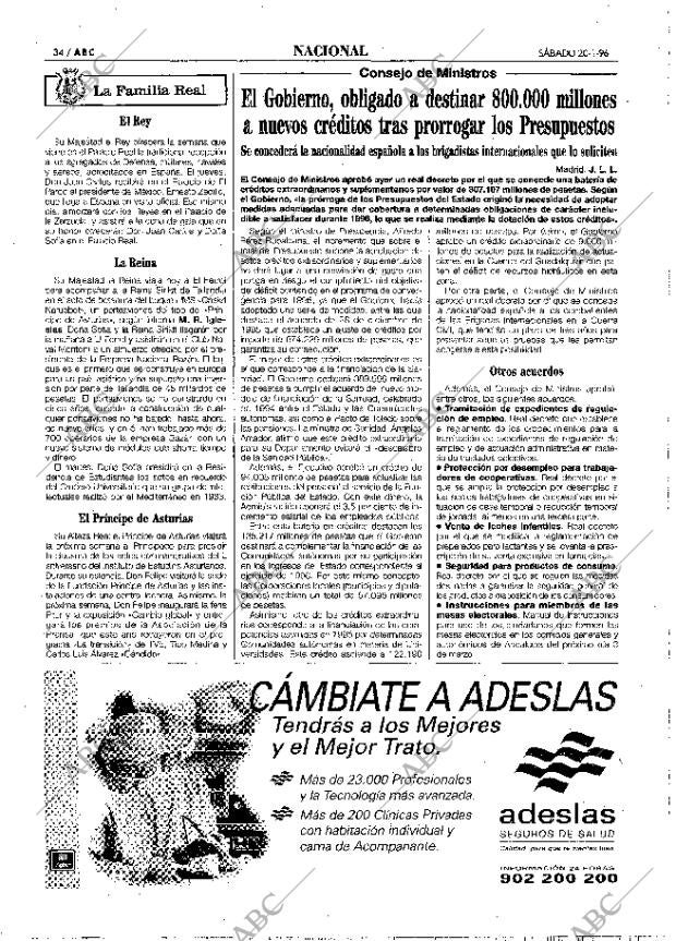 ABC MADRID 20-01-1996 página 34