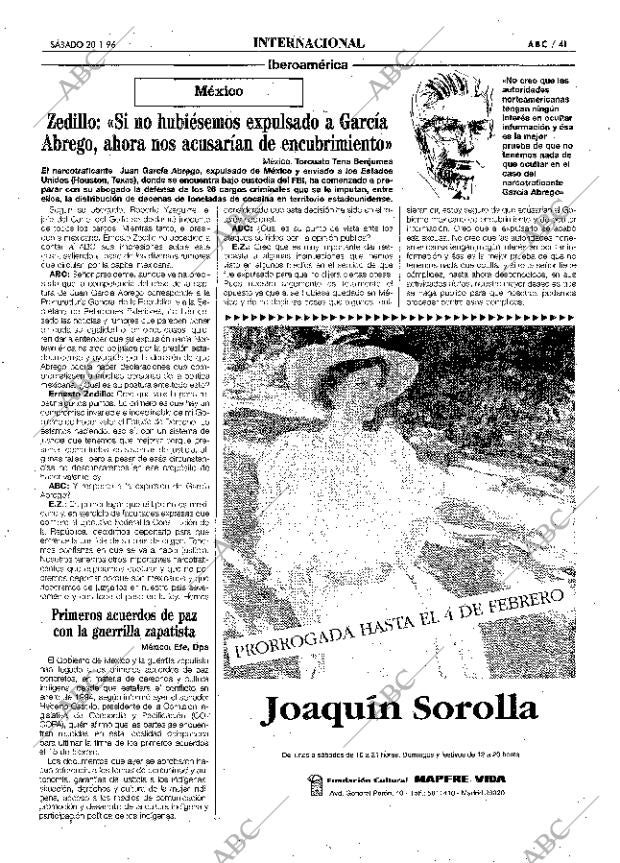 ABC MADRID 20-01-1996 página 41