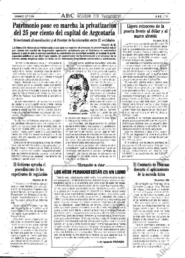 ABC MADRID 20-01-1996 página 51