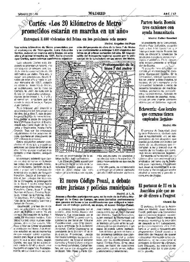 ABC MADRID 20-01-1996 página 63