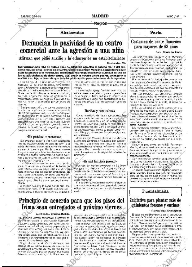 ABC MADRID 20-01-1996 página 69