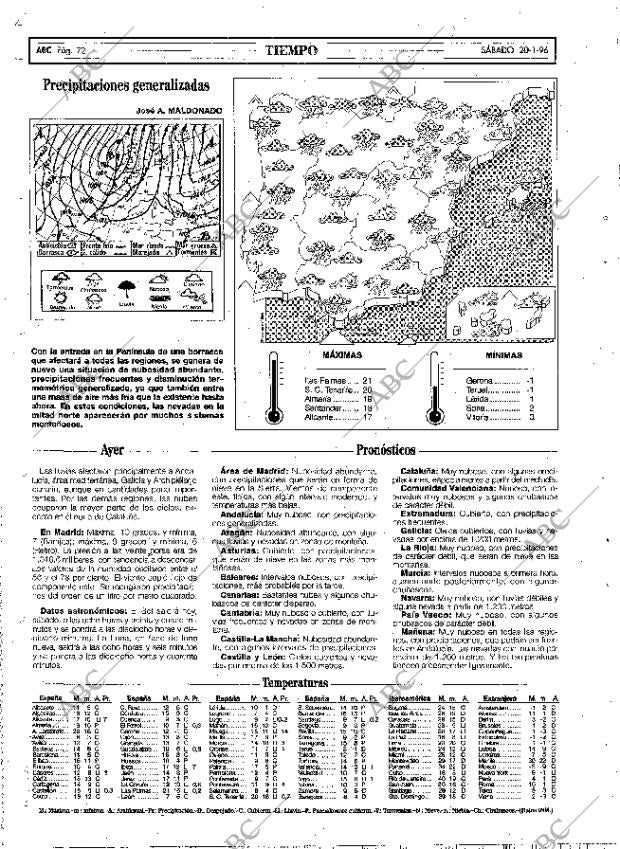 ABC MADRID 20-01-1996 página 72