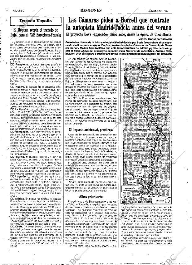 ABC MADRID 20-01-1996 página 74