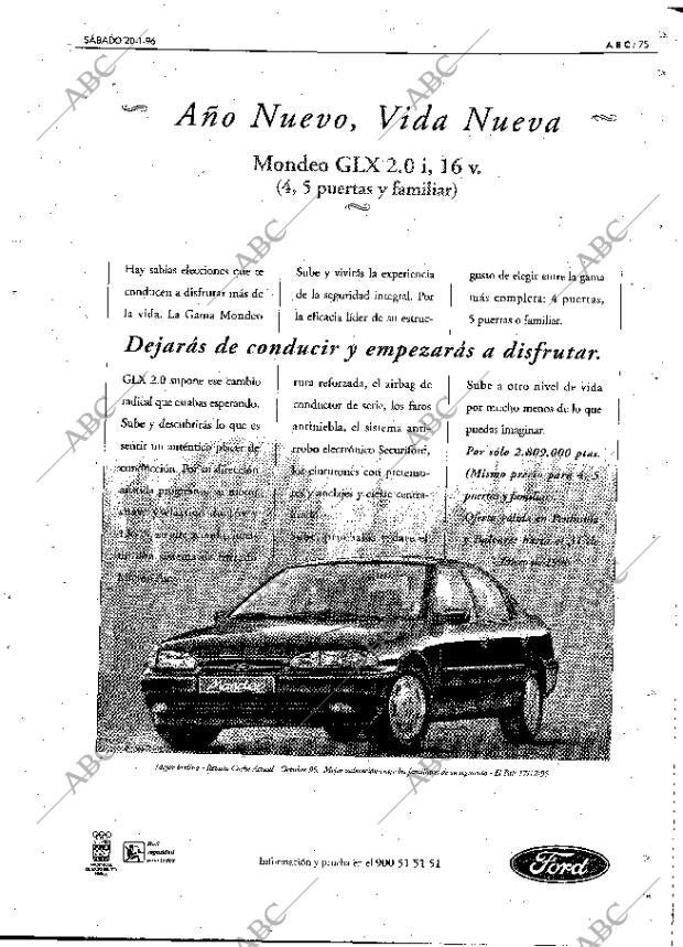 ABC MADRID 20-01-1996 página 75
