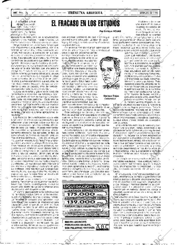ABC MADRID 20-01-1996 página 76