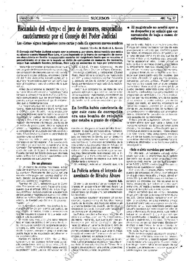 ABC MADRID 20-01-1996 página 87