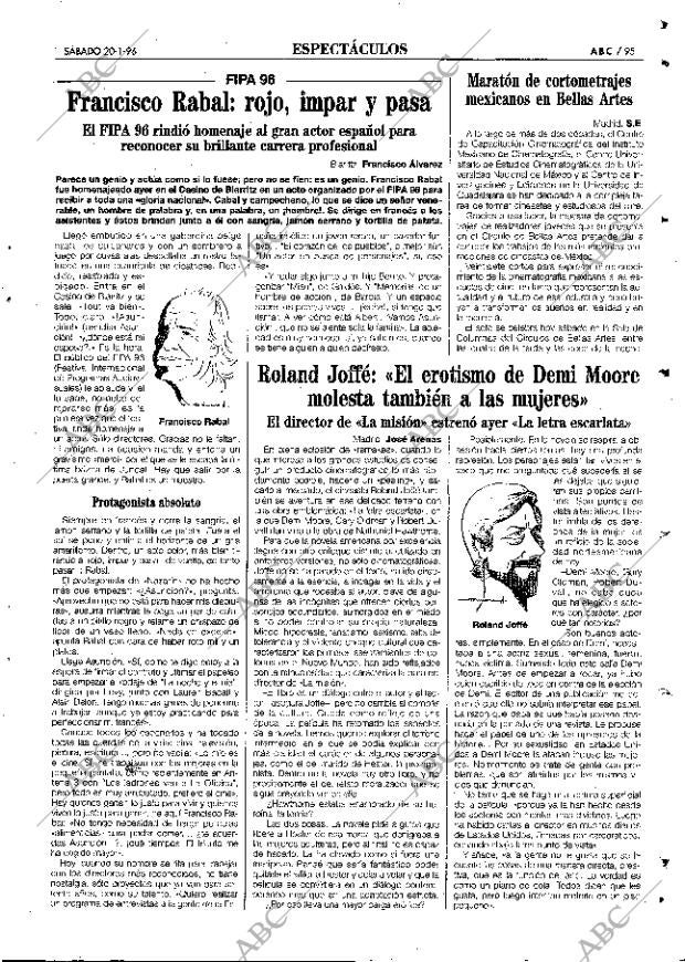 ABC MADRID 20-01-1996 página 95