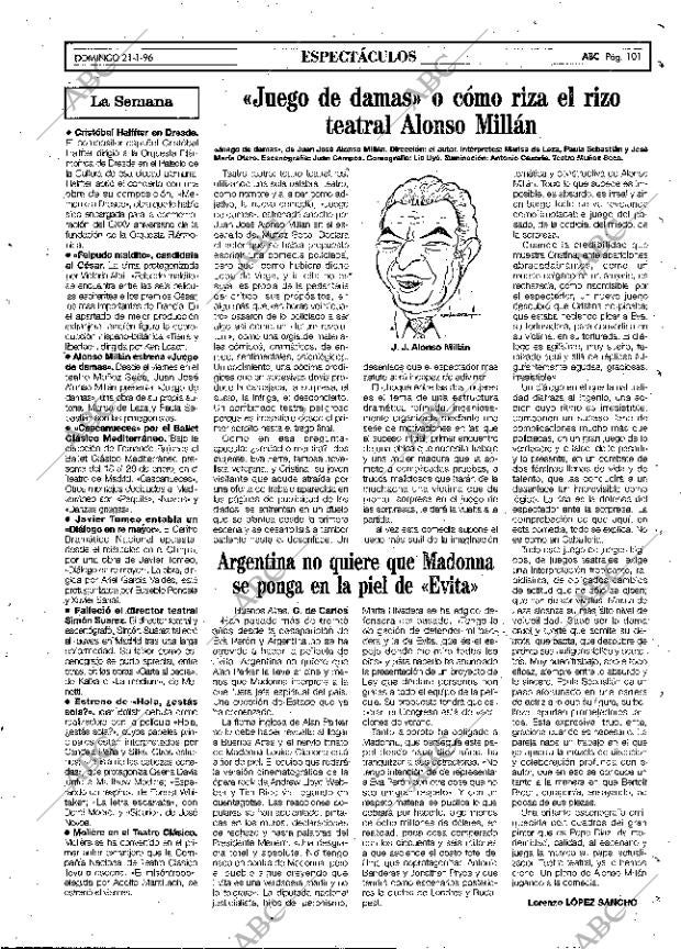 ABC MADRID 21-01-1996 página 101
