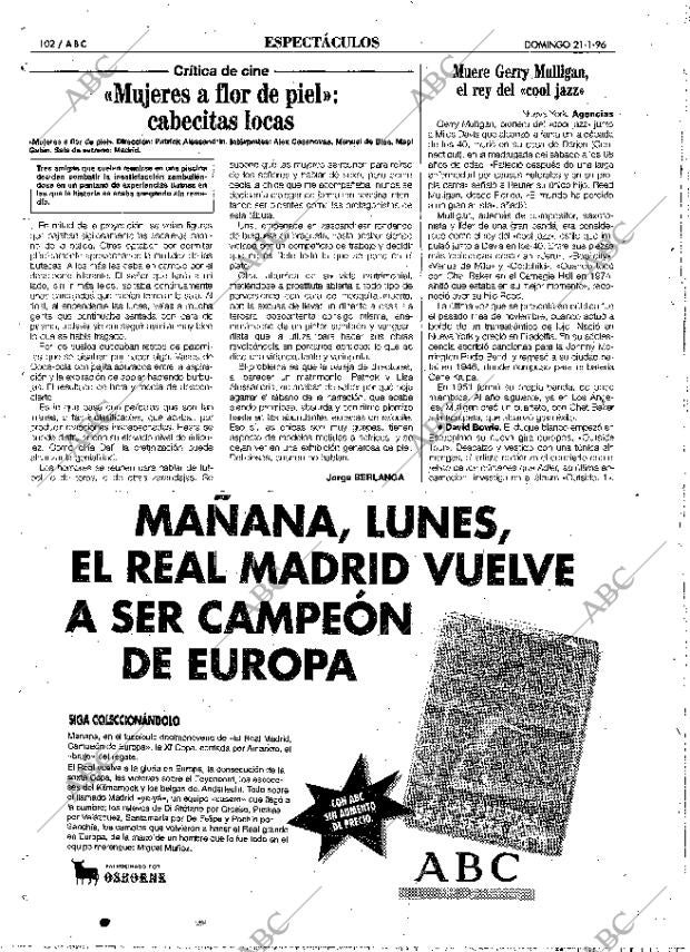 ABC MADRID 21-01-1996 página 102