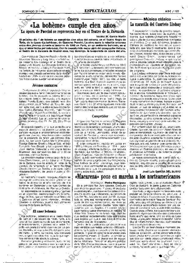 ABC MADRID 21-01-1996 página 103