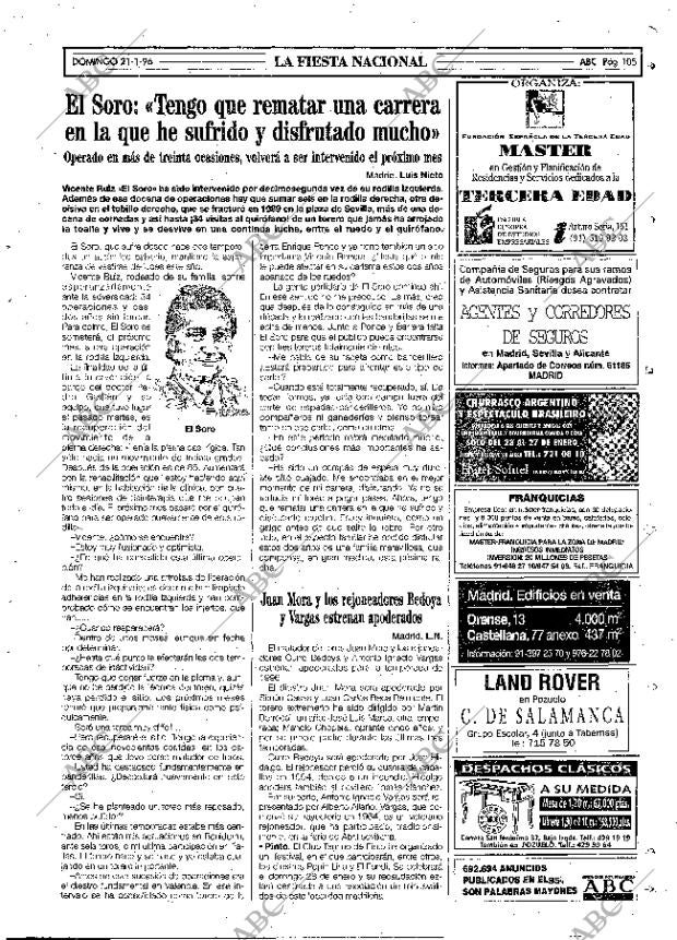 ABC MADRID 21-01-1996 página 105
