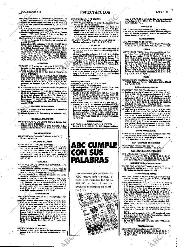 ABC MADRID 21-01-1996 página 111