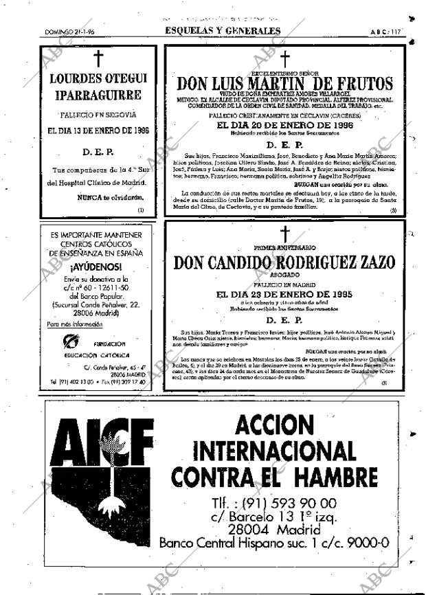 ABC MADRID 21-01-1996 página 117