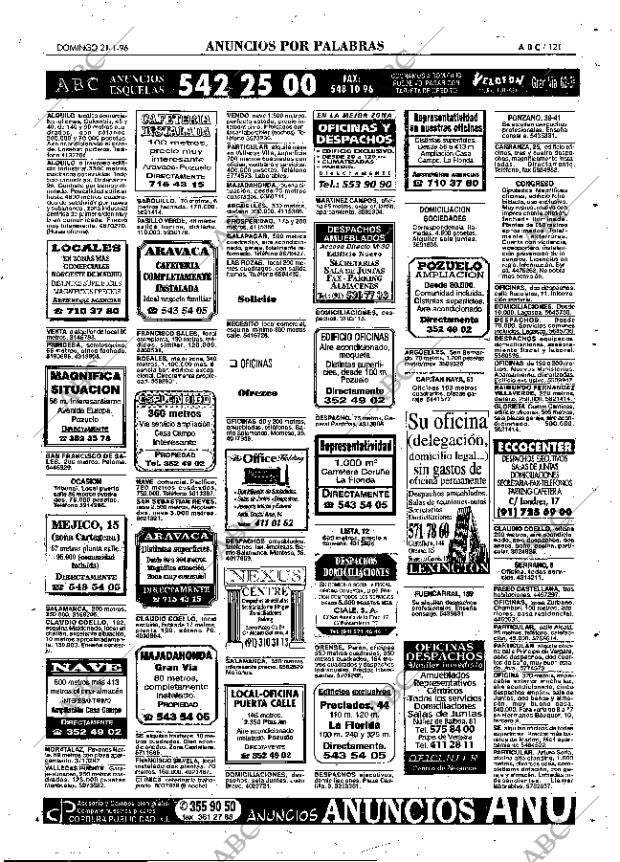 ABC MADRID 21-01-1996 página 121
