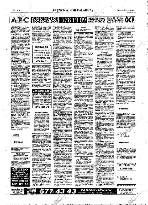 ABC MADRID 21-01-1996 página 122