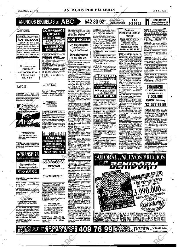 ABC MADRID 21-01-1996 página 123