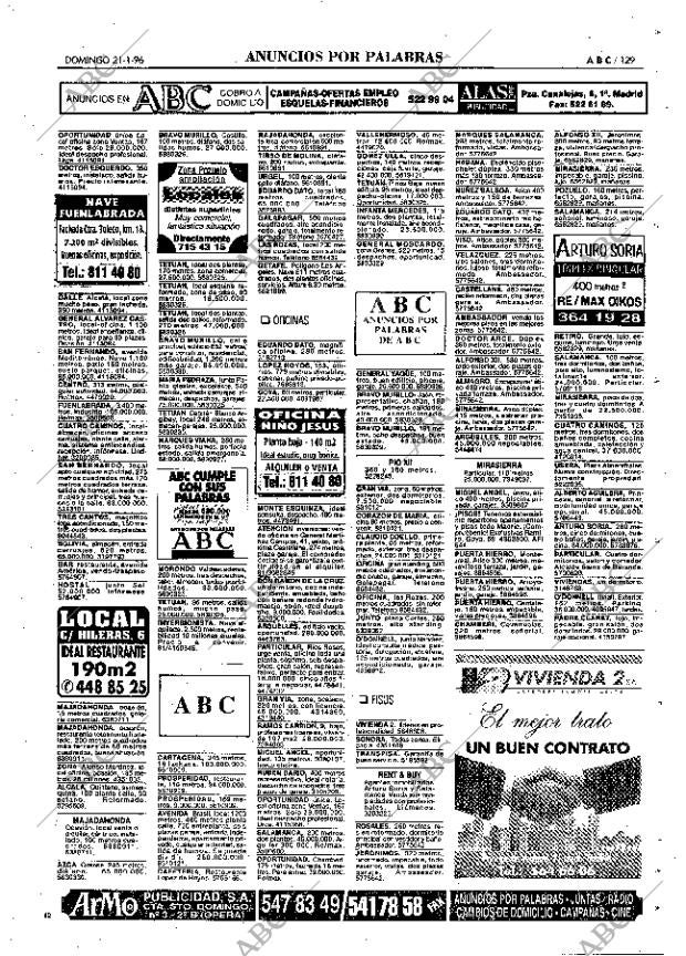 ABC MADRID 21-01-1996 página 129