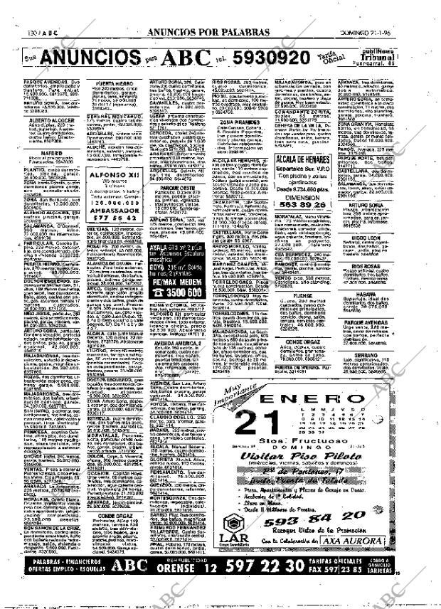 ABC MADRID 21-01-1996 página 130