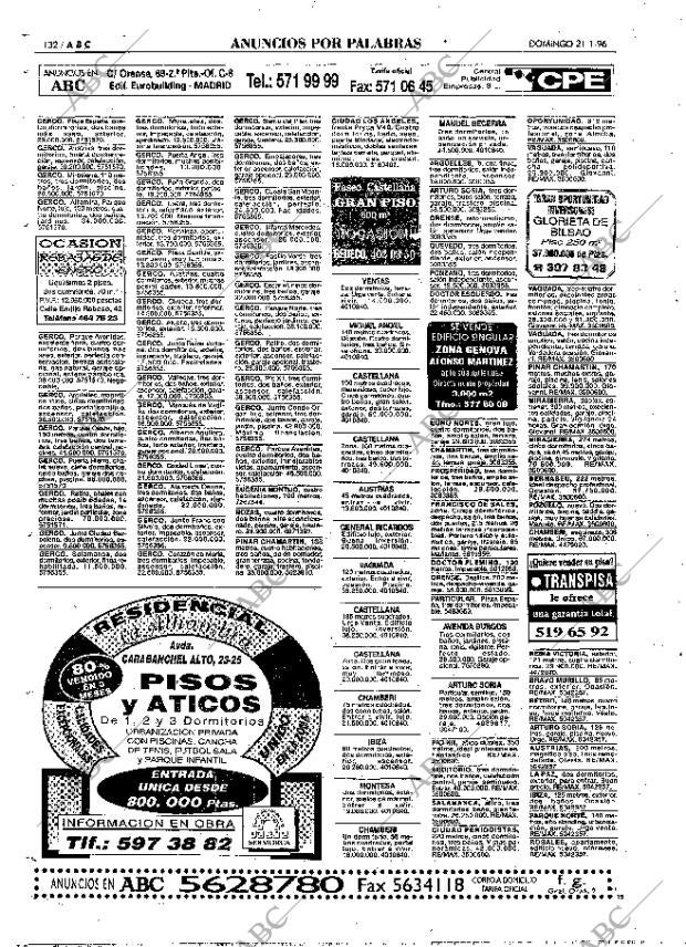 ABC MADRID 21-01-1996 página 132