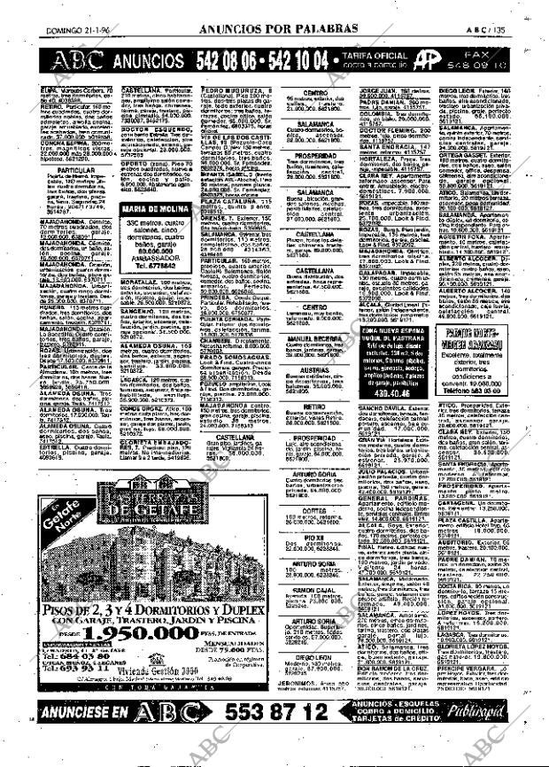 ABC MADRID 21-01-1996 página 135