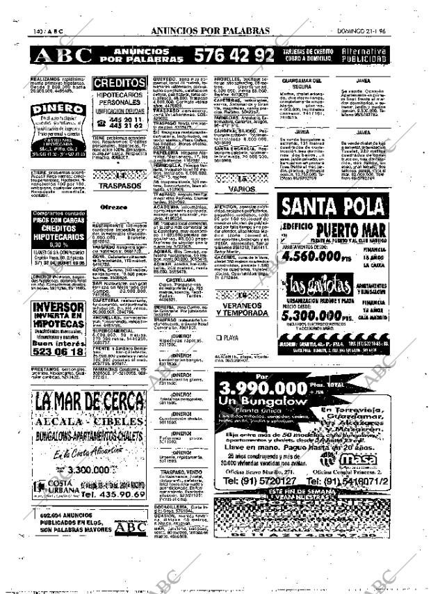 ABC MADRID 21-01-1996 página 140