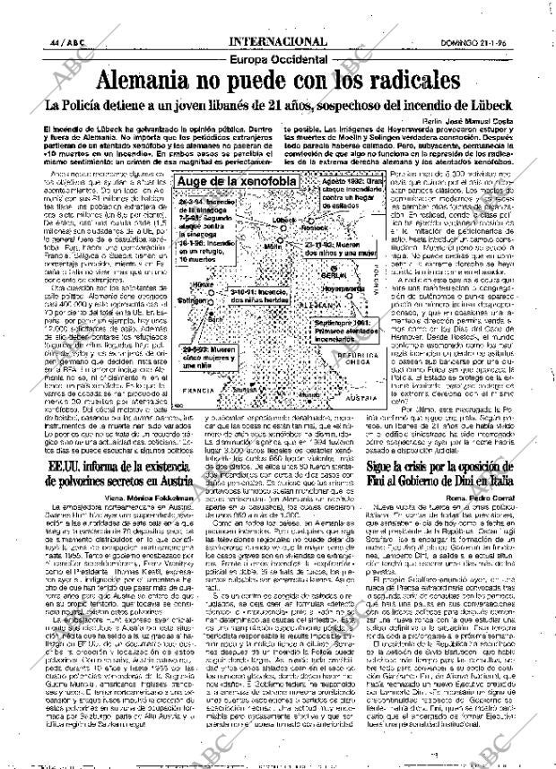 ABC MADRID 21-01-1996 página 44