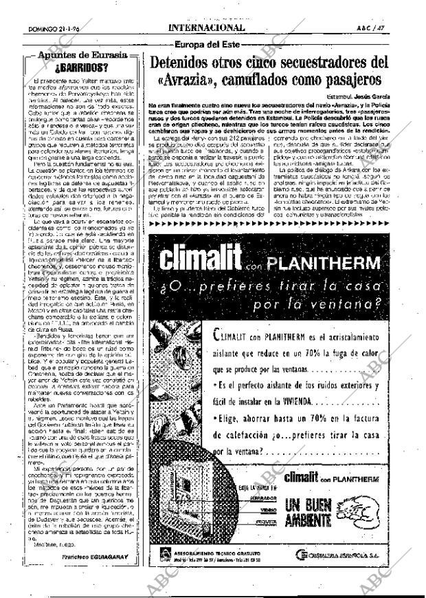 ABC MADRID 21-01-1996 página 47