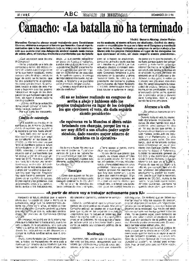 ABC MADRID 21-01-1996 página 50
