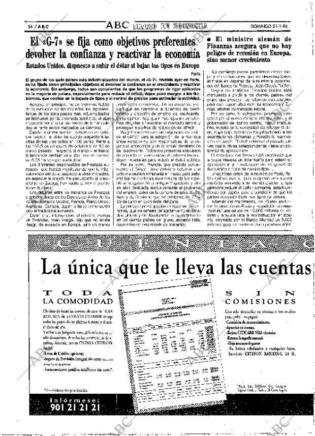 ABC MADRID 21-01-1996 página 54