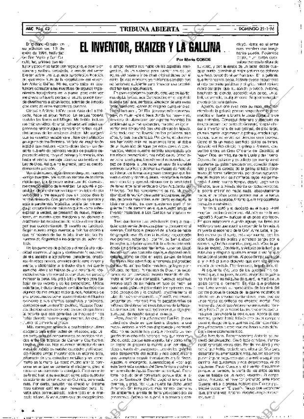 ABC MADRID 21-01-1996 página 62