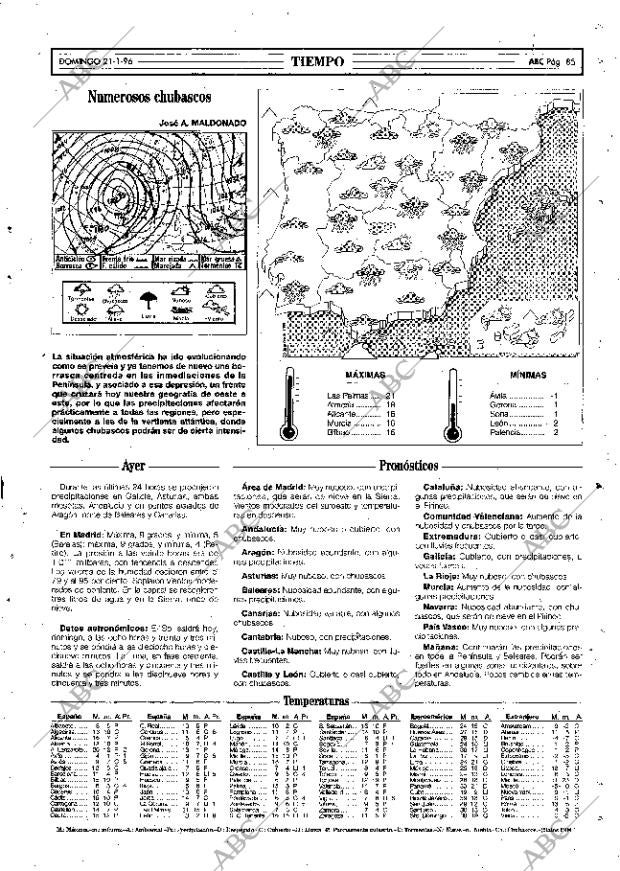 ABC MADRID 21-01-1996 página 85