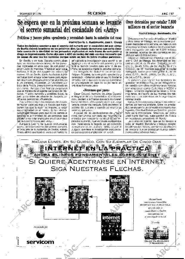 ABC MADRID 21-01-1996 página 87
