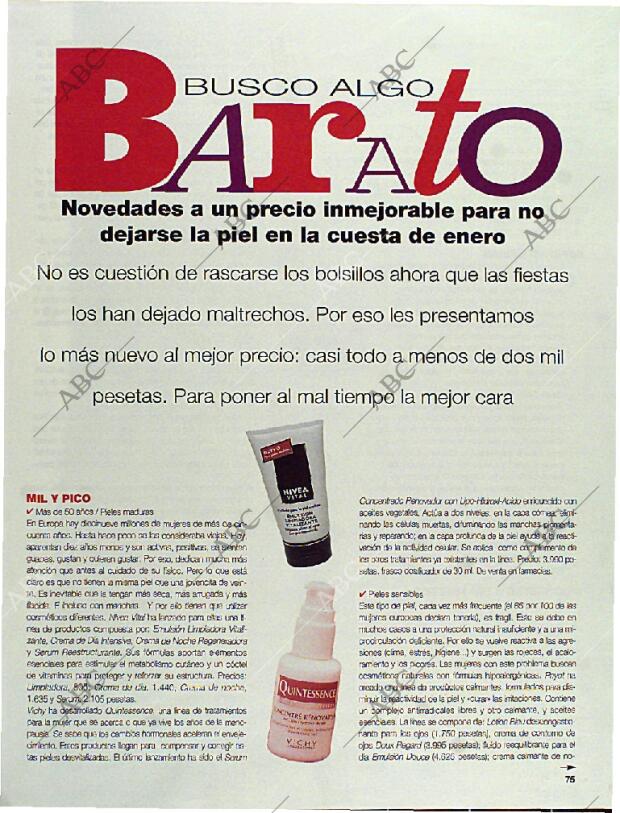 BLANCO Y NEGRO MADRID 21-01-1996 página 75