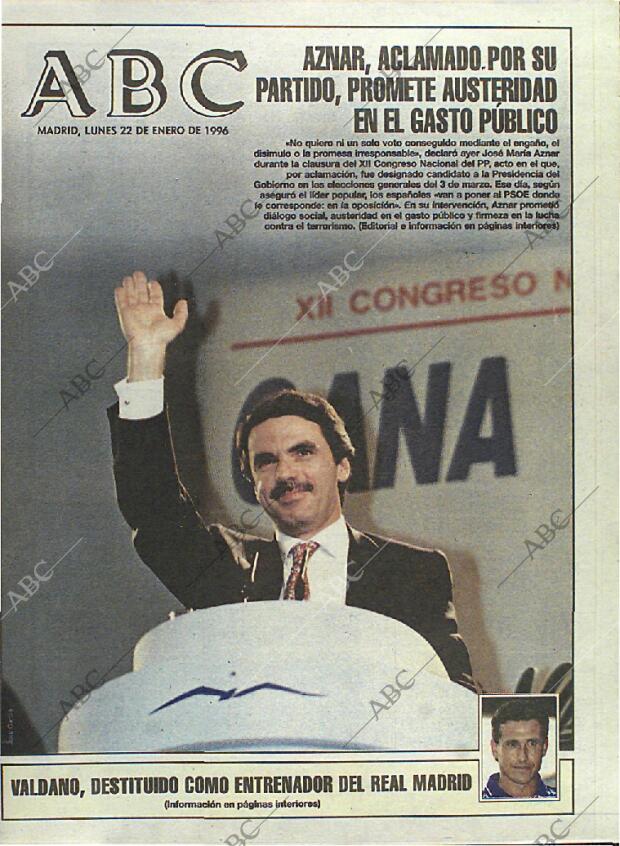 ABC MADRID 22-01-1996 página 1