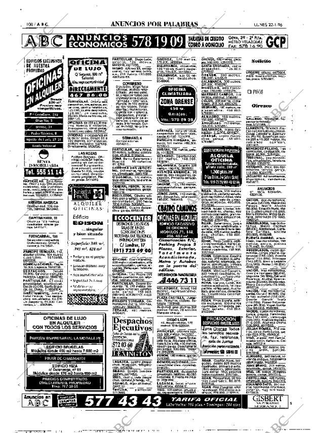ABC MADRID 22-01-1996 página 100