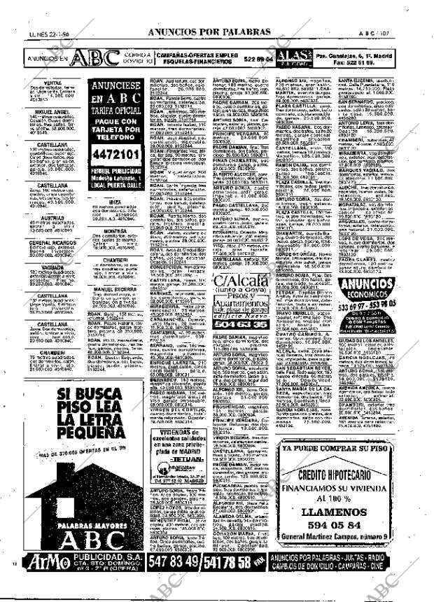 ABC MADRID 22-01-1996 página 107