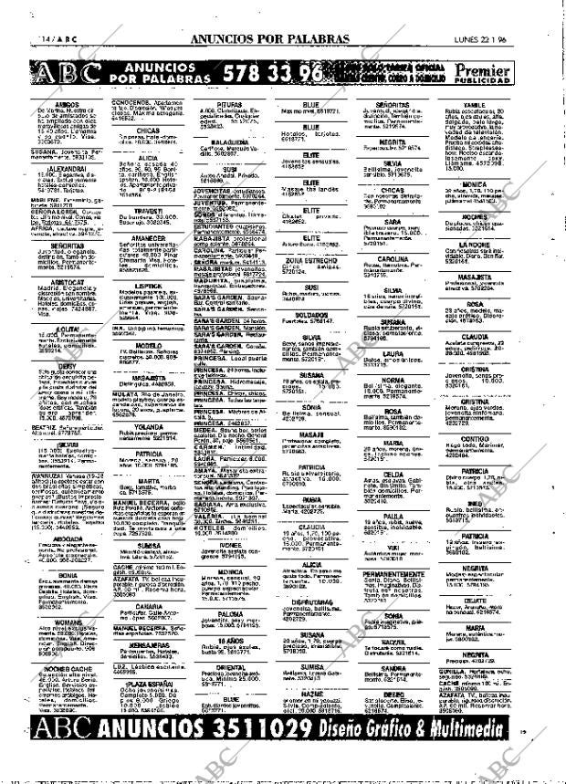 ABC MADRID 22-01-1996 página 114