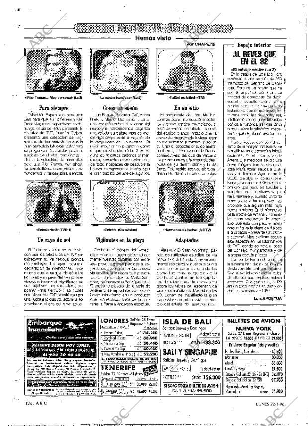 ABC MADRID 22-01-1996 página 124