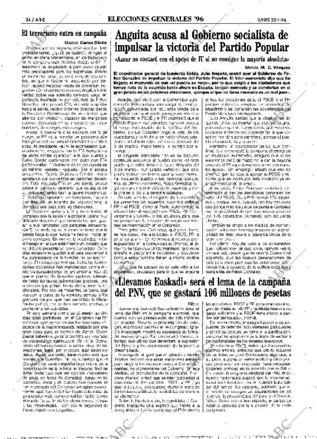 ABC MADRID 22-01-1996 página 24