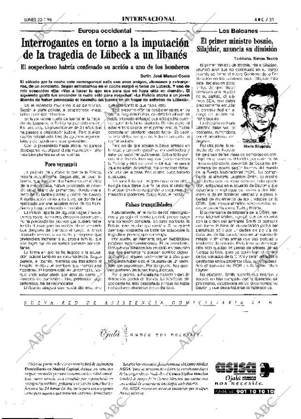 ABC MADRID 22-01-1996 página 33