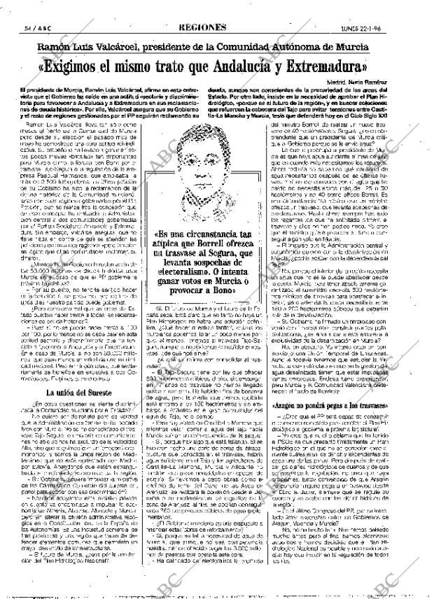 ABC MADRID 22-01-1996 página 54