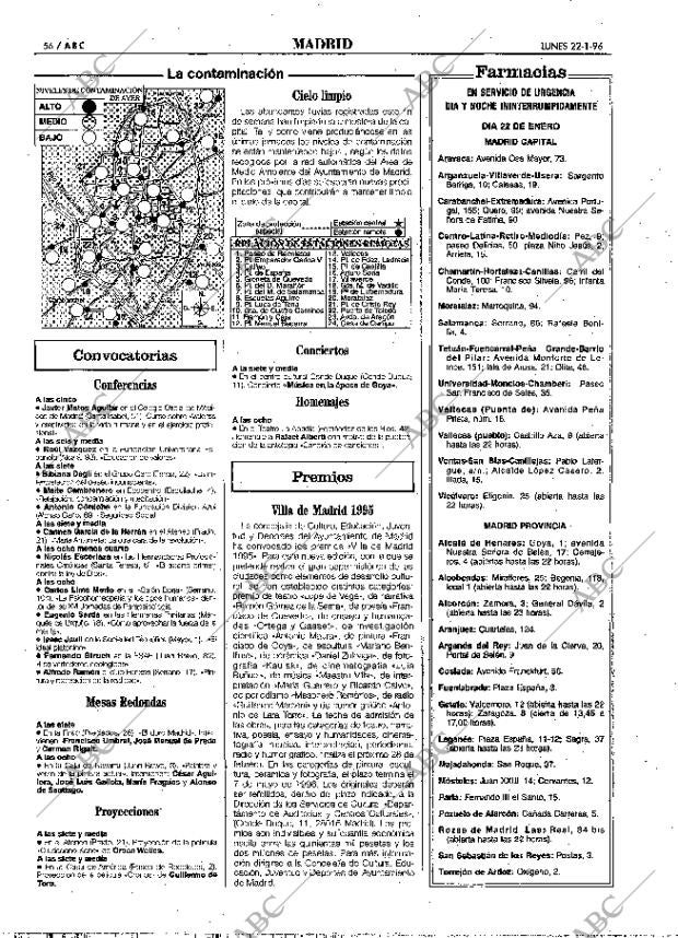 ABC MADRID 22-01-1996 página 56