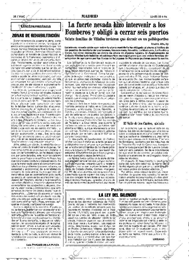 ABC MADRID 22-01-1996 página 58